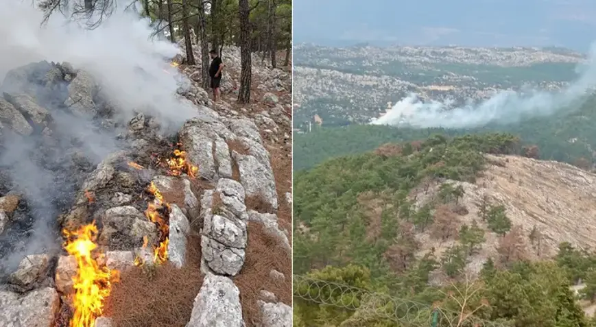 Mersin’de korkutan orman yangını!